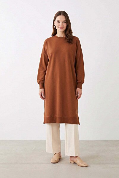 Soul Women's Basic Tunic - 30645Tun - Brown