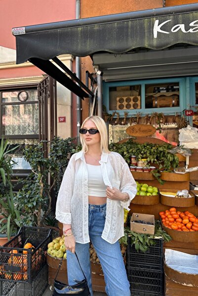 lizge giyim OVERSIZED SHIRT WITH POCKET