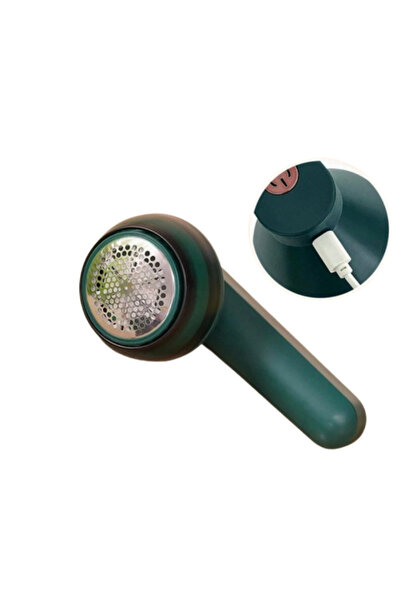 Bsr Lint remover, 8W, USB charging, plastic+metal, green, 13x8 cm