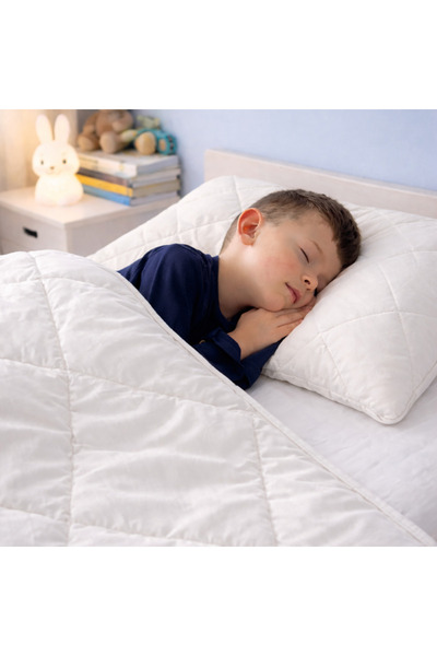 lanawool Quilted Pillowcase 100% Merino Wool 35x54 cm Outer Cotton OekoTex Cl...