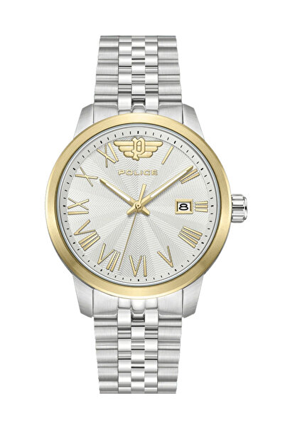 Police Men's Silver Analog Stainless Steel Strap Watch | PEWJH0021340