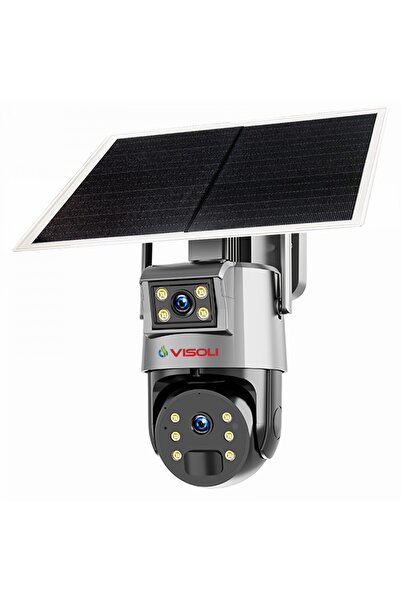 Visoli Visoli® VS-M8-4G PRO Dual Sim 4G Surveillance Camera, 8MP Resolution, ...