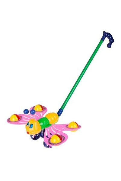 OEM Push Toy, Butterfly with Sound, Pink, 3 Years