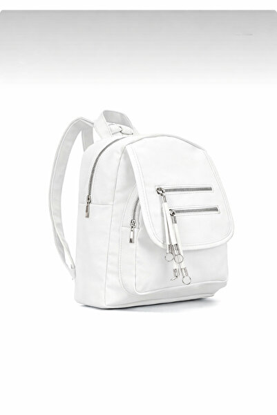 MILANOFOX Women's Mini Multi-Compartment Fabric Bag Backpack – with Cover Poc...