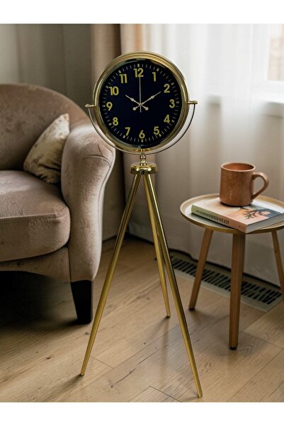 Leyaton Imperial Gold Tripod Stand Clock Rvryt-Rs345