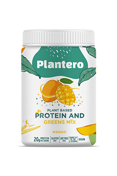 PLANTERO Mangolu Protein Isolate Blend ™ Supergreens Mix Vitamins 416 gr 13 S...
