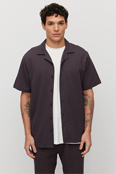 PAULMARK Men's Textured Relaxed Fit Shirt