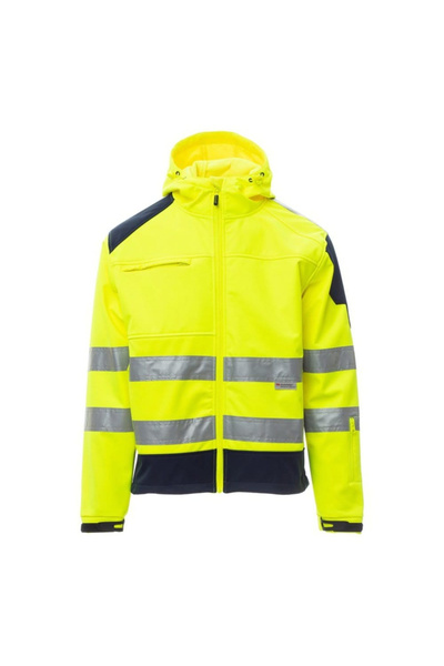 PAYPER Jachetă softshell Shine 2.0, 100% poliester Softshell, Galben fluoresc...