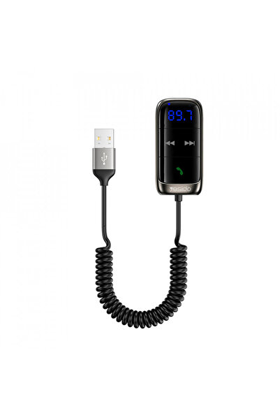 Yesido Receptor modulator FM Bluetooth, afișaj LED, card de memorie, USB, (YA...