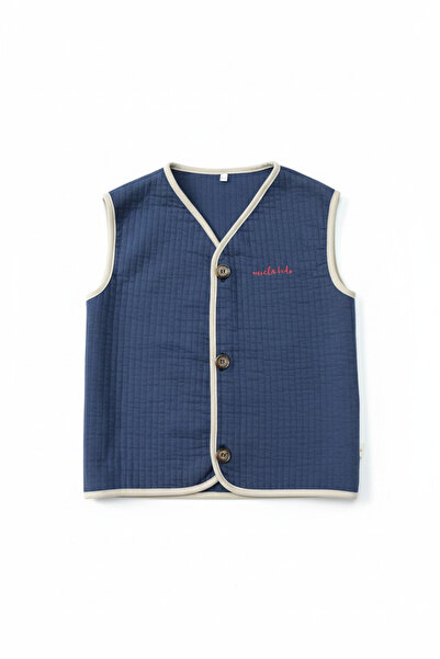 Miela Kids Caravan Quilted Vest Navy Blue
