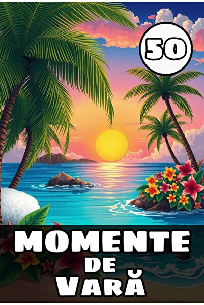 Book Coloring book, 50 illustrations, Summer Moments, A4