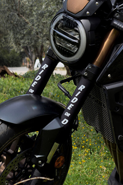 Motobros MOTOSİKLET AMORTİSÖR ÇORABI RİDE OR DİE NEOPREN TOZ GEÇİRMEZ
