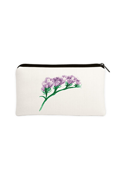 Hayali Şeyler Purple Flower Branch Minimal Botanical Design Pen Holder Makeup...