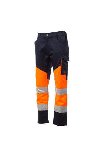 PAYPER Working Waist Pants, Season All Seasons, Fluorescent Orange/Navy Blue,...