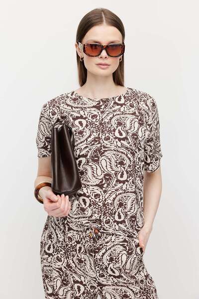 PAULMARK Ženska bluza sa leđima Na vezivanje Sa deznom