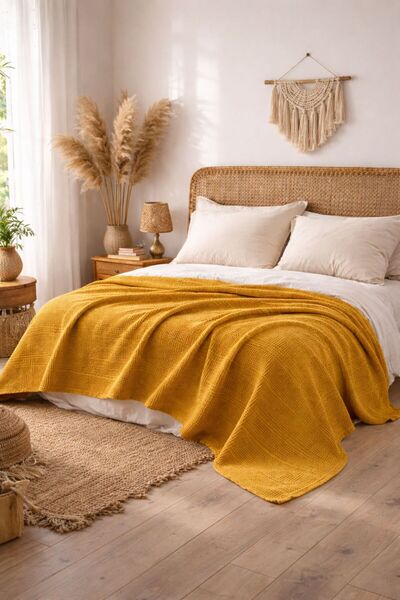 Violacasa Sima 100% Cotton Jacquard 220X230Cm Double Piqué