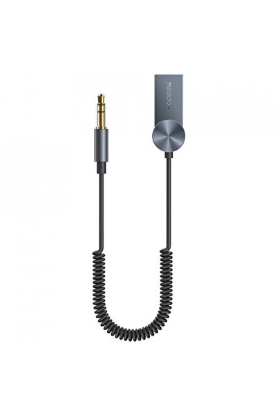 Yesido Auxiliary Jack Bluetooth Adapter, Wireless Audio - Black