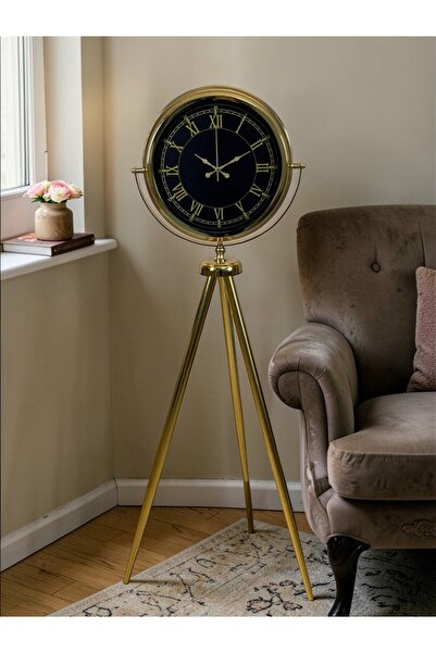 Leyaton Luxury Gold Tripod Stand Modern Clock Rvryt-Rs345