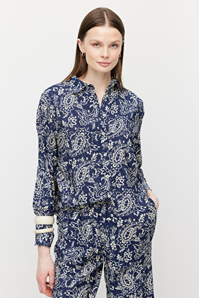 PAULMARK Women's Patterned Long Shirt