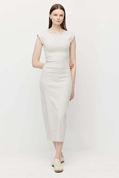 PAULMARK Γυναικείο φόρεμα Midi μήκος κοτλέ