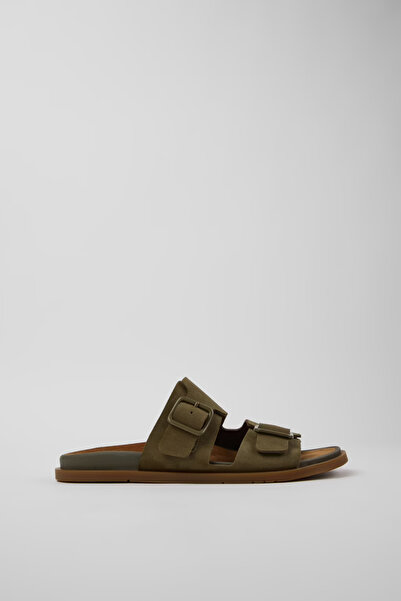 CAMPER Lluc Sandal Men's Green Leather Sandals