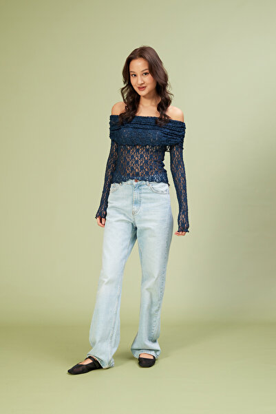 Nisan BLUZĂ MADONNA YAKA dantelă