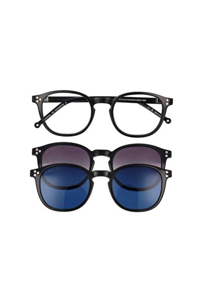 Hally & Son Hsa14C01 50*21 145 Unisex Glasses with Sun Clip