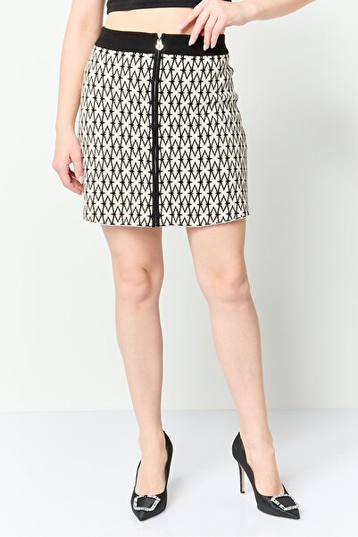 Maje Women Knitted Mini Skirt, Multicolor