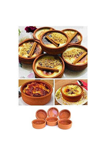 cevheri store 6-Piece Rice Pudding Pottery Bowl Casserole Set Oven Bowl Casse...