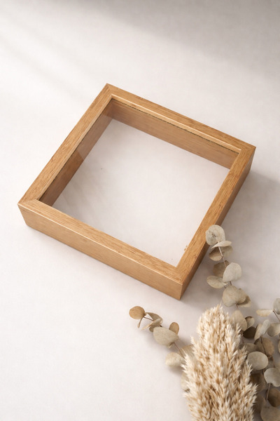stilhan AHŞAP DERİN ÇOK KULLANIŞLI DERİN ÇERÇEVE 21x21 iç 5cm