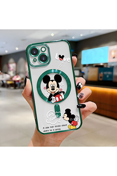 Hontinga iPhone 15 Uyumlu Şeffaf Yumuşak Silikon Magsafe Wireless Telefon Kıl...