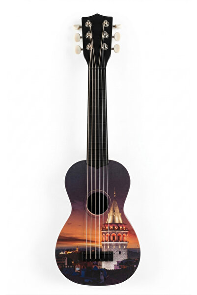 6 Telli Grafit Desenli Çocuk Gitarı