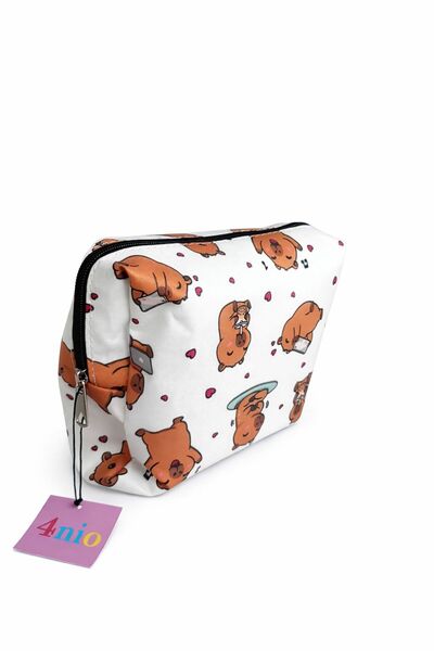 4nio Patterned Zippered Makeup Bag Bag Pcs