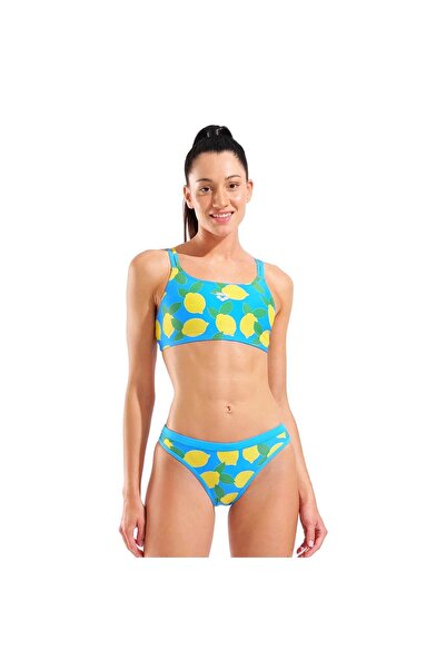 ARENA Lemons Bandeau Women's Turquoise Swimsuit Bikini 010705858