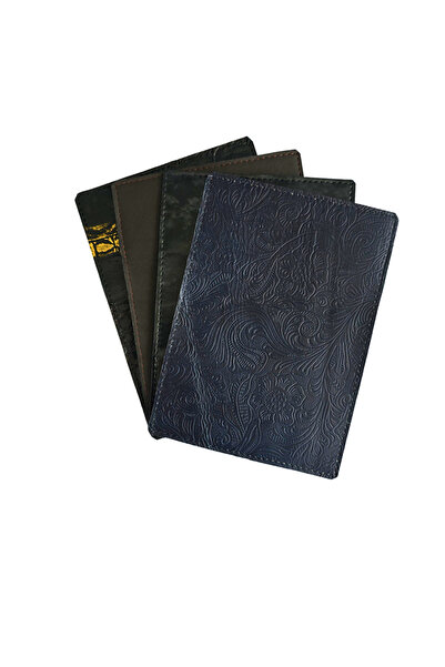 Atelier Nui Leather Passport Cover / Floral Pattern Printed Genuine Leather N...
