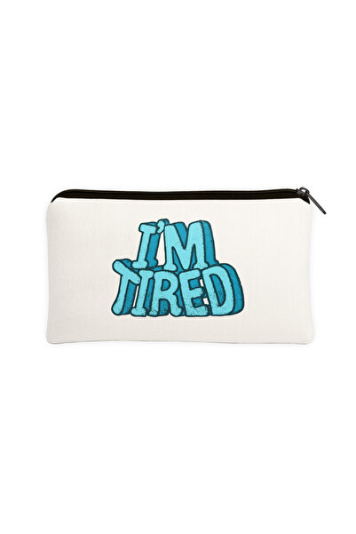 Hayali Şeyler حامل أقلام متعدد الأغراض مكتوب عليه I'm Tired