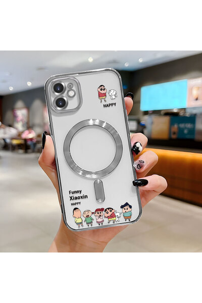 Hontinga iPhone 11 Compatible Transparent Soft Silicone Magsafe Wireless Phon...