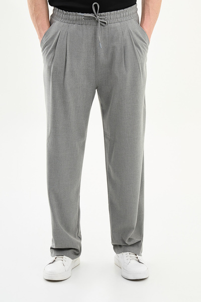 Mcr Pantaloni drepți pentru bărbați, cu supradimensionat șnururi, P cu pliuri...