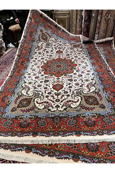 RD RAMAZAN DAĞ EL HALI SANATI El Dokuma İran Tebriz Halısı İpek Saçak Üzerine...