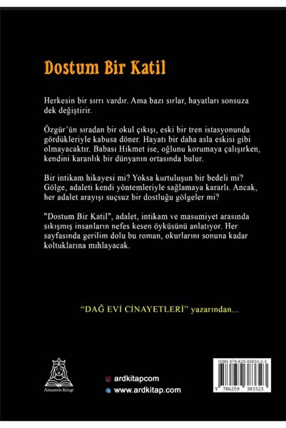 Amastris Kitap Dostum Bir Katil - Sabit UZUNEL - 9786259383323