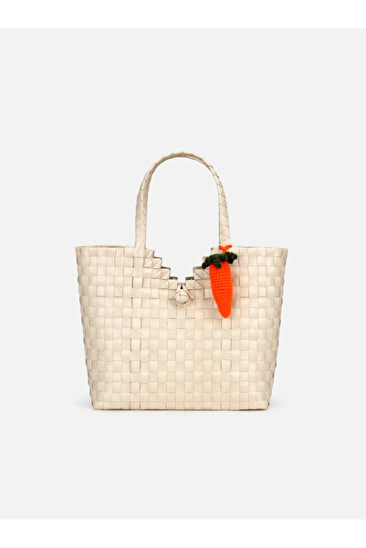 SU14 Vesile Large Cream Basket Bag