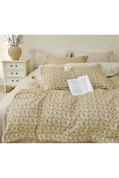 CHIRASO LUX Fine Cotton Bed Linen Set 6 Pieces Double Bed 180x200 Stretchy Sh...