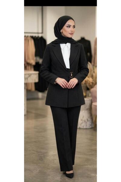 Tebrikler tekstil Stylish and Modern Women's Jacket and Pants Set G4801