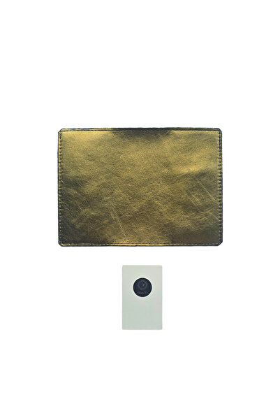 Atelier Nui Leather Passport Cover / Shiny Metallic Green Genuine Leather Pas...
