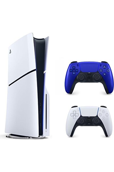 Sony Playstation 5 slim Cdli versiyon + 2.kol Dualsense Cobalt Mavi ( İthalat...