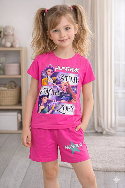 Aselin Kids K-Pop bumbac 100% Demon Hunters Hunterix Zoey Rumi Mira Set de va...