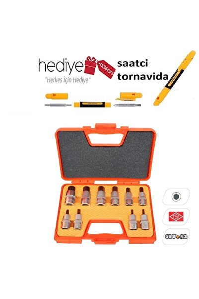 HAKTOR Rico Rico 1/2 Socket Allen Bits End Set 10 Pieces