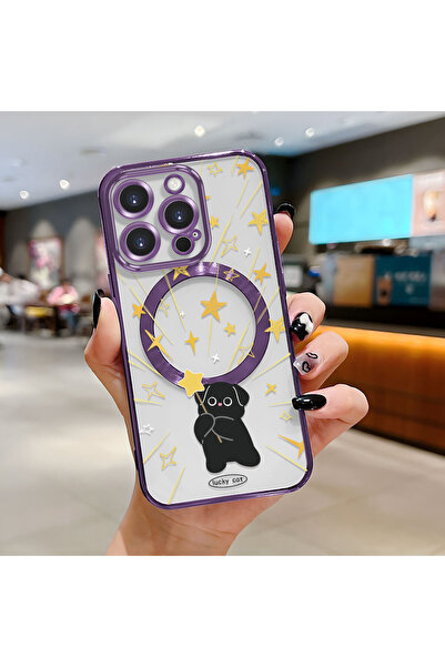 Hontinga حافظة لاسلكية شفافة من السيليكون الناعم متوافقة مع هاتف iPhone 16 Pr...