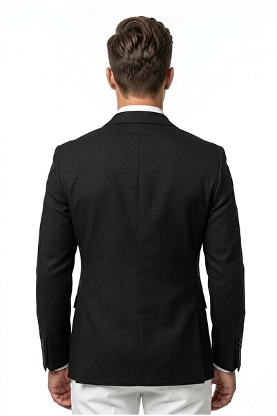Plus Scorpion Sacou elegant clasic cu material texturat