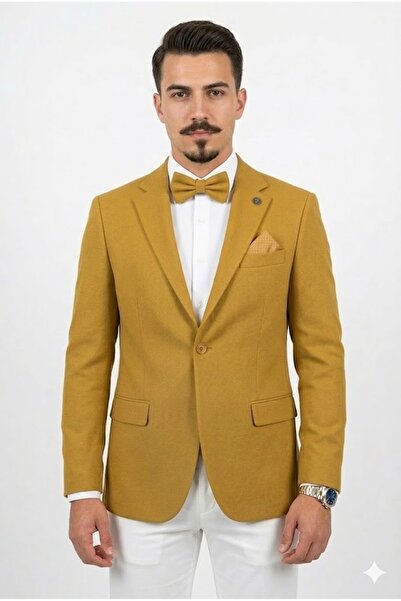 Plus Scorpion Elegant classic jacket with Textured material